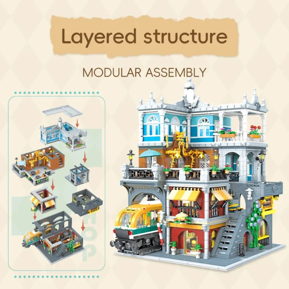 버거샵 빌딩 블록 세트 조명 포함 도시 거리 장면 조립 - Lego Set City 리뷰 및 가격