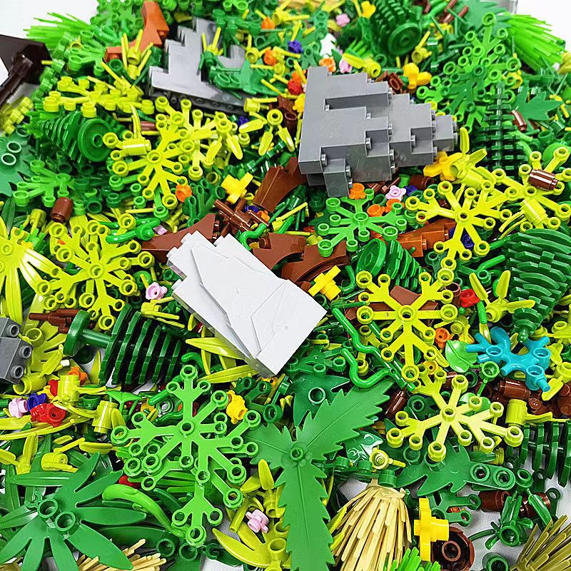 200 나무 식물 액세서리 부품 빌딩 블록, 잔디 부시 - Lego Set City 리뷰 및 가격