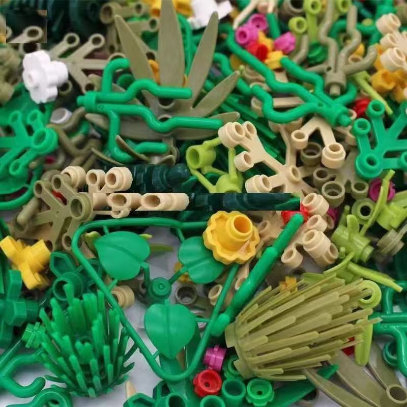 200 나무 식물 액세서리 부품 빌딩 블록, 잔디 부시 - Lego Set City 리뷰 및 가격