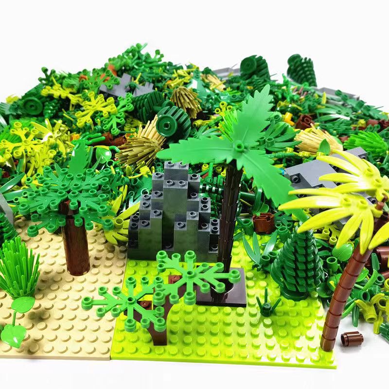 200 나무 식물 액세서리 부품 빌딩 블록, 잔디 부시 - Lego Set City 리뷰 및 가격